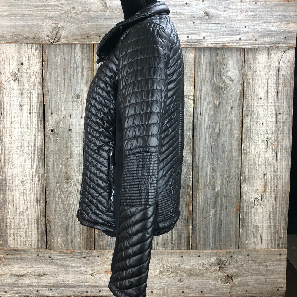 Kenneth Cole Black Puffer Jacket Medium - Picture 6 of 8